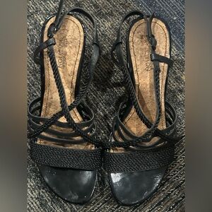 Kenneth Cole Black Strappy Women's Sandals